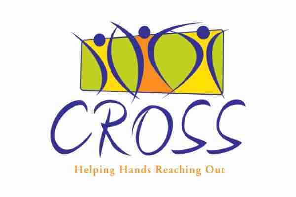 Cross - Helping Hands Reaching Out - Logo
