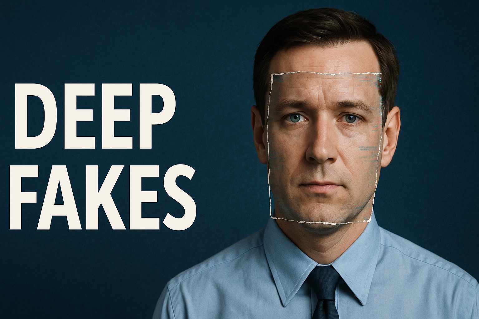 navigating deep fakes man with photo of someone else's face